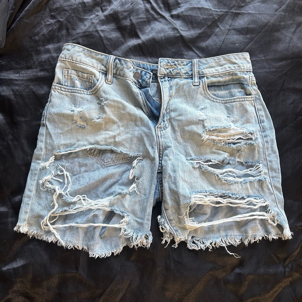 Denim light blue shorts